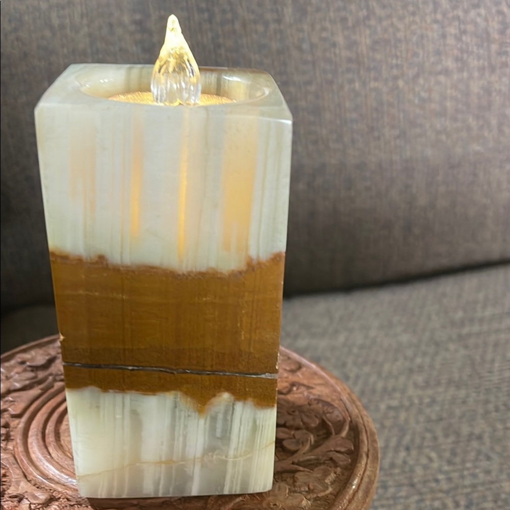 #Onyx candle holder